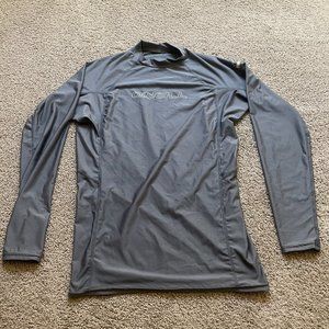 Men's Gray O'Neill Rash Guard Shirt Size 2XL XXL 50+ Ultraviolet Protection